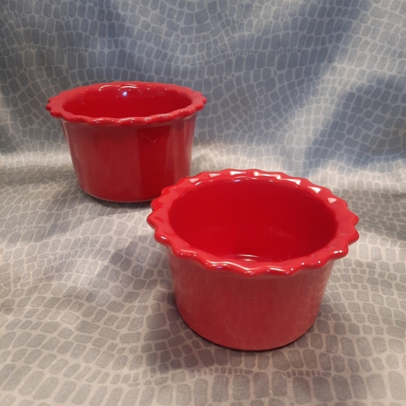 Chantal True Red Stoneware Ramekins - Picture 3 of 7